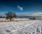 Krajina u Kostelce. Bylo mínus 5 st.