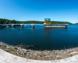 Vrchní část přečerpávací elektrárny Dalešice.